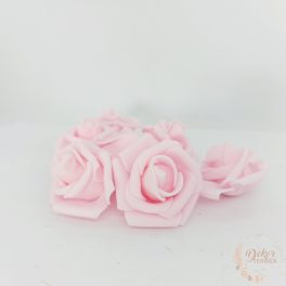 Polyfoam rózsa - 4 cm - rózsaszín
