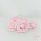 Polyfoam rózsa - 4 cm - rózsaszín