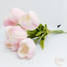 Gumi tulipán csokor - kinyílt virágú