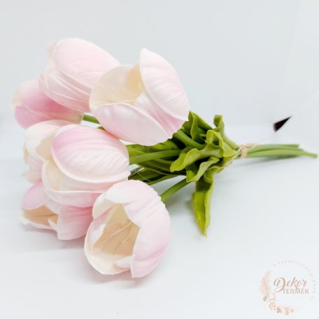 Gumi tulipán csokor - kinyílt virágú