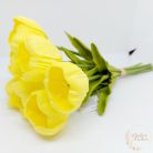 Gumi tulipán csokor - kinyílt virágú