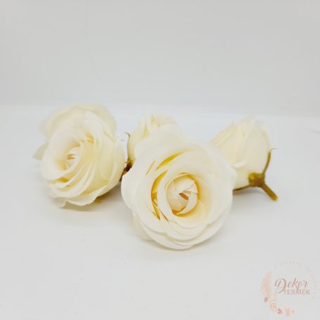Rózsa virágfej - 5 cm - sötét krém