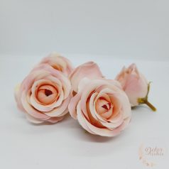Rózsa virágfej - 5 cm - világos rózsaszín