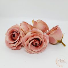 Rózsa virágfej - 5 cm - mályva