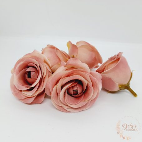 Rózsa virágfej - 5 cm - mályva