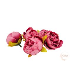 Peony virágfej - 5 cm - antik pink