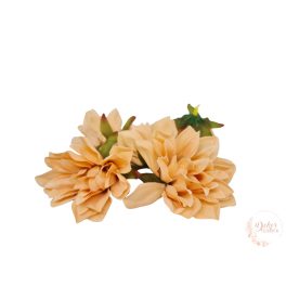 Dália virágfej - 8 cm - sötét barack