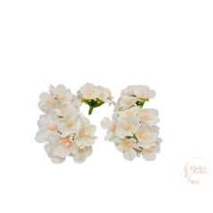 Hortenzia virágfej - 7 cm - fehér