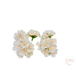 Hortenzia virágfej - 7 cm - fehér