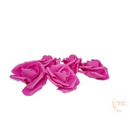 Polyfoam rózsa - 6 cm - pink
