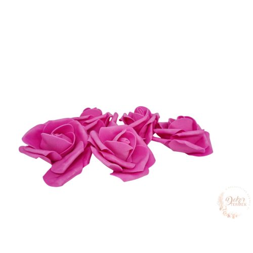 Polyfoam rózsa - 6 cm - pink