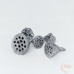 Lótusz -  mini - glitteres ezüst