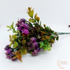 Antik műzöld lila csipkebogyó véggel