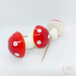 Dekor gomba -  nagy - piros
