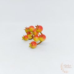 Csipkebogyó ág - sárga-narancs