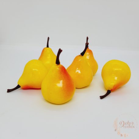 Mű körte - 3,5 cm - sárgás-barnás