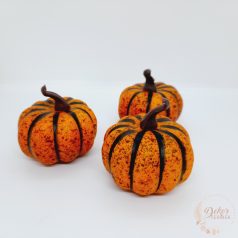 Dekor tök - narancssárga fekete csíkkal
