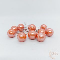 Bogyós betűző narancs gyöngyház 1,5 cm