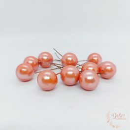 Bogyós betűző narancs gyöngyház 1,5 cm