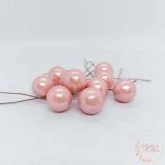 Bogyós betűző világos rózsaszín gyöngyház 1,5 cm