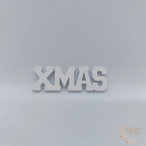 XMAS felirat -  mini - fehér