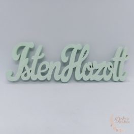 Isten hozott felirat - 15 cm - menta