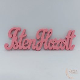 Isten hozott felirat - 15 cm - málna
