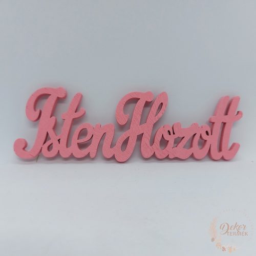 Isten hozott felirat - 15 cm - málna