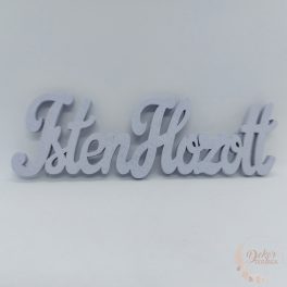 Isten hozott felirat - 15 cm - lila