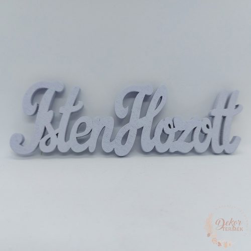 Isten hozott felirat - 15 cm - lila