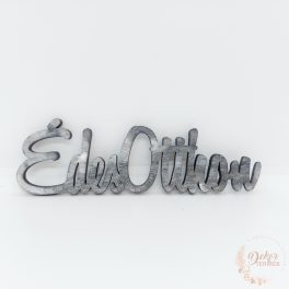 Édes otthon felirat - nagy - szürke