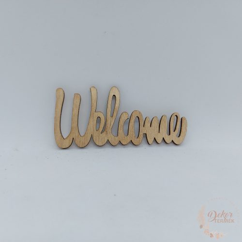 Welcome felirat natúr