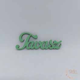 Tavasz felirat menta - 9,5 cm
