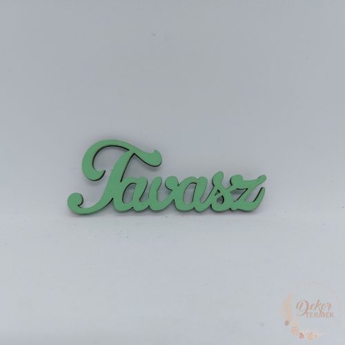 Tavasz felirat menta - 9,5 cm