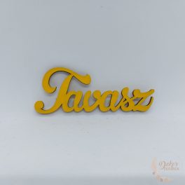Tavasz felirat sárga - 9,5 cm