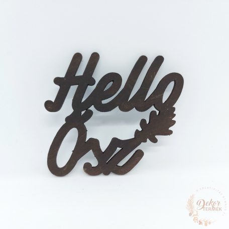 Hello ősz felirat - színes