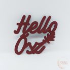 Hello ősz felirat - színes