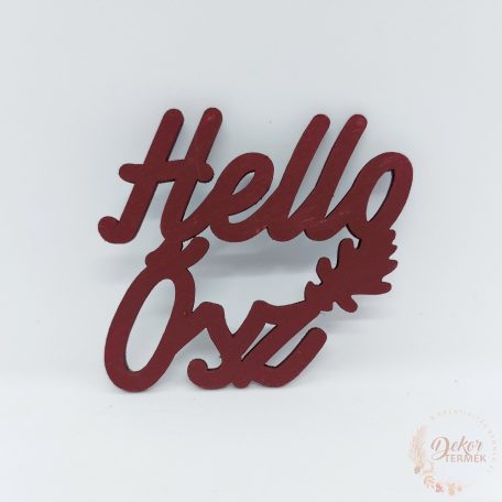 Hello ősz felirat - színes