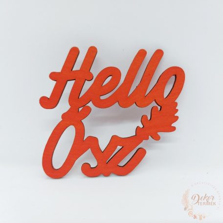 Hello ősz felirat - színes