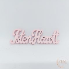 Isten hozott felirat - 10 cm - pink