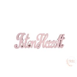 Isten hozott felirat - 10 cm - pink