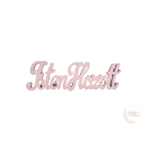 Isten hozott felirat - 10 cm - pink