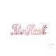 Isten hozott felirat - 10 cm - pink