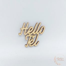 Hello tél fa felirat