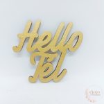 Hello tél felirat - színes