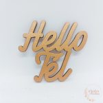 Hello tél felirat - színes