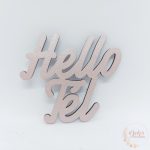 Hello tél felirat - színes
