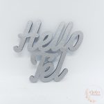 Hello tél felirat - színes