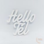 Hello tél felirat - színes