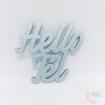 Hello tél felirat - színes
